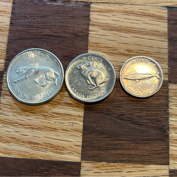 Canadian Centennial Coin Bundle of 9qty coins - 1867 - 1967 - Great little set - Picture 4 of 5